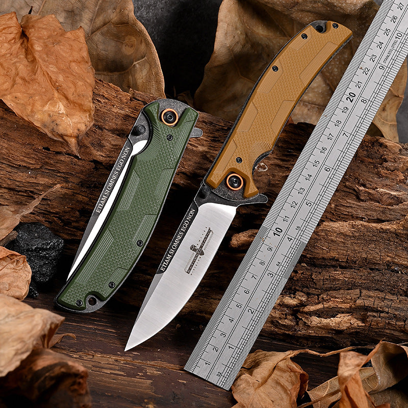 IronClad D2 Steel Folding Knife - Sandblasted Finish with G10 Handle EDC