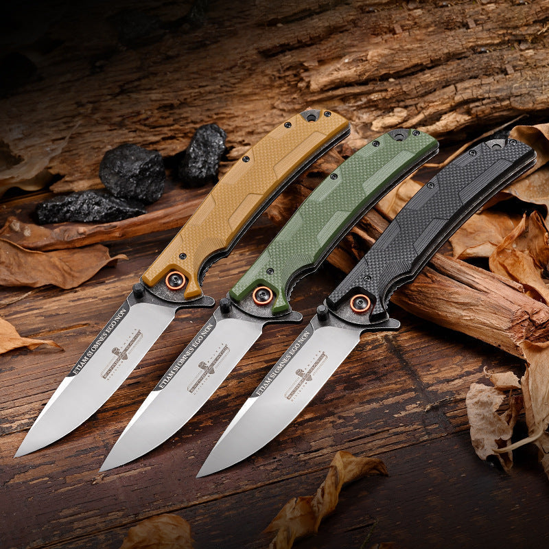 IronClad D2 Steel Folding Knife - Sandblasted Finish with G10 Handle EDC