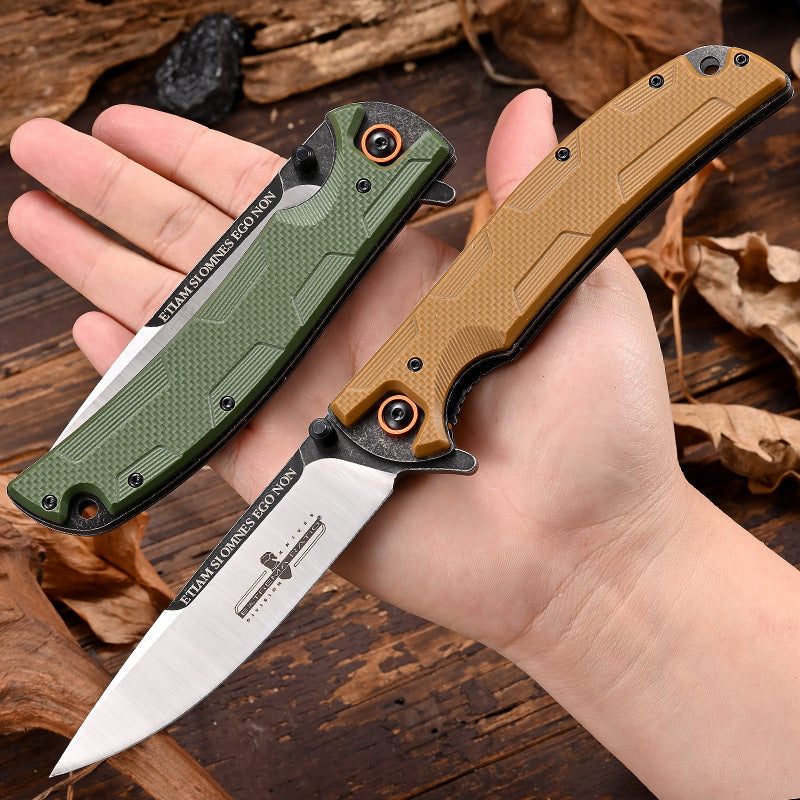 IronClad D2 Steel Folding Knife - Sandblasted Finish with G10 Handle EDC
