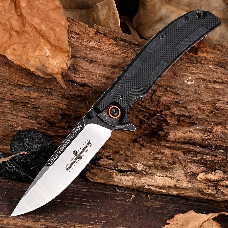 IronClad D2 Steel Folding Knife - Sandblasted Finish with G10 Handle EDC