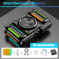 IronTrack Glow-in-Dark Metal Fidget Spinner - Zinc Alloy Tank Design with Moving Tracks EDC