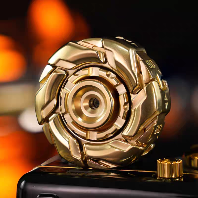 Stainless Steel Fidget Spinner – WarpFang Mecha with EDC Stress Relief Toy