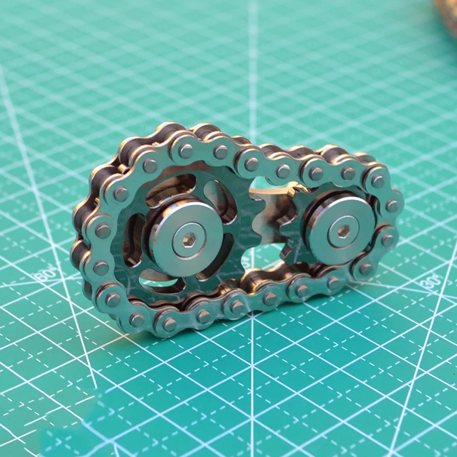 Fidget Spinner Metal Stainless Steel Bearings - GearSpin 75g Smooth Spin EDC Stress Relief ADHD