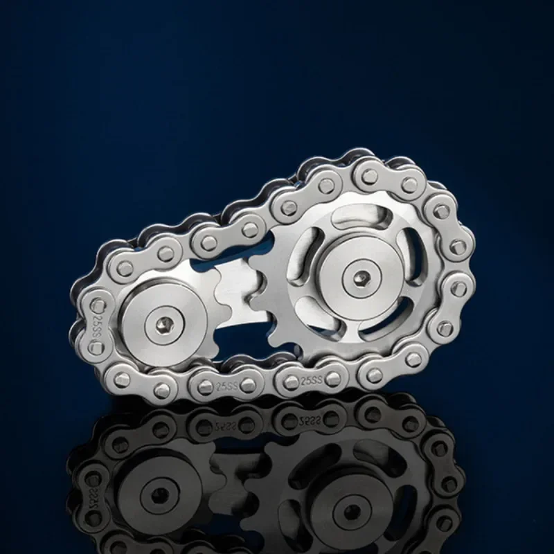 Fidget Spinner Metal Stainless Steel Bearings - GearSpin 75g Smooth Spin EDC Stress Relief ADHD