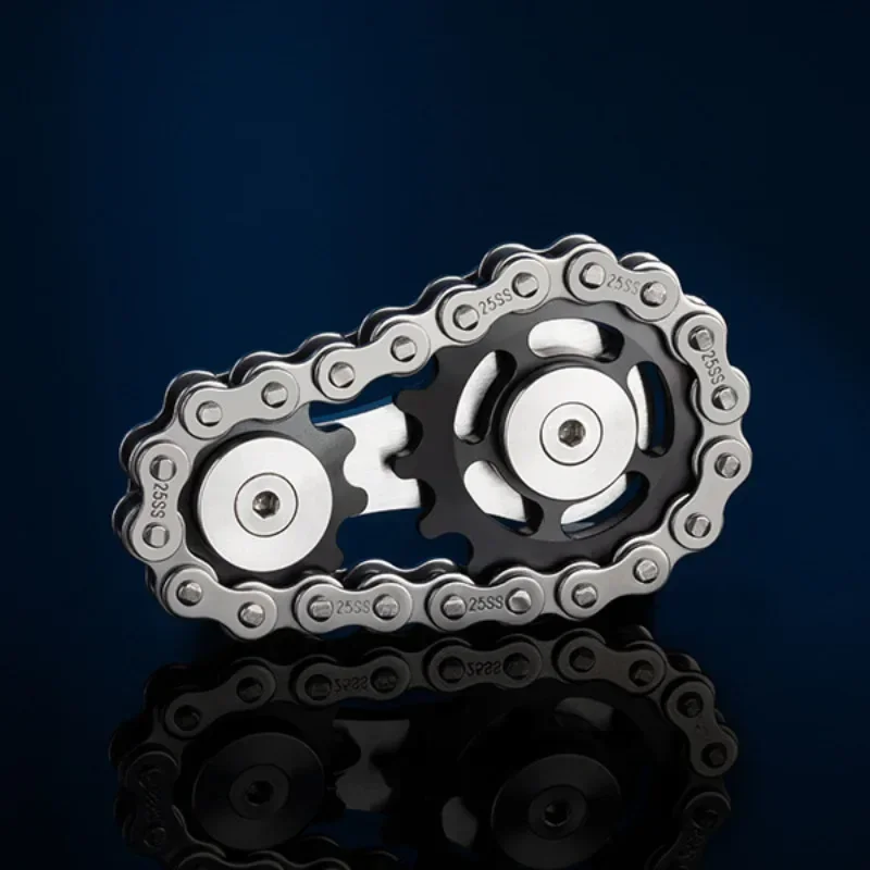 Fidget Spinner Metal Stainless Steel Bearings - GearSpin 75g Smooth Spin EDC Stress Relief ADHD