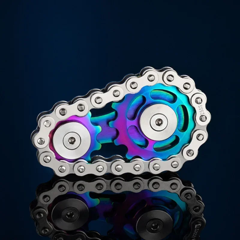 Fidget Spinner Metal Stainless Steel Bearings - GearSpin 75g Smooth Spin EDC Stress Relief ADHD
