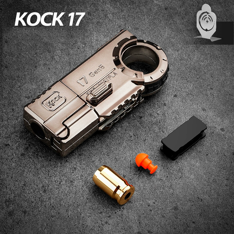 Fidget Toy 3-in-1 Ratchet Spinner Launcher - Fold n Fire Alloy Glock Colt EDC Stress Relief