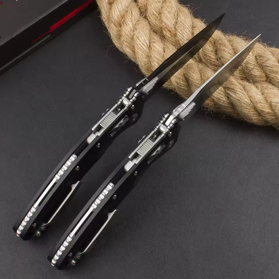 Folding Knife M390 Steel Pocket Knife G10 Handle 58 HRC One-Hand Opening EDC Camping Knife