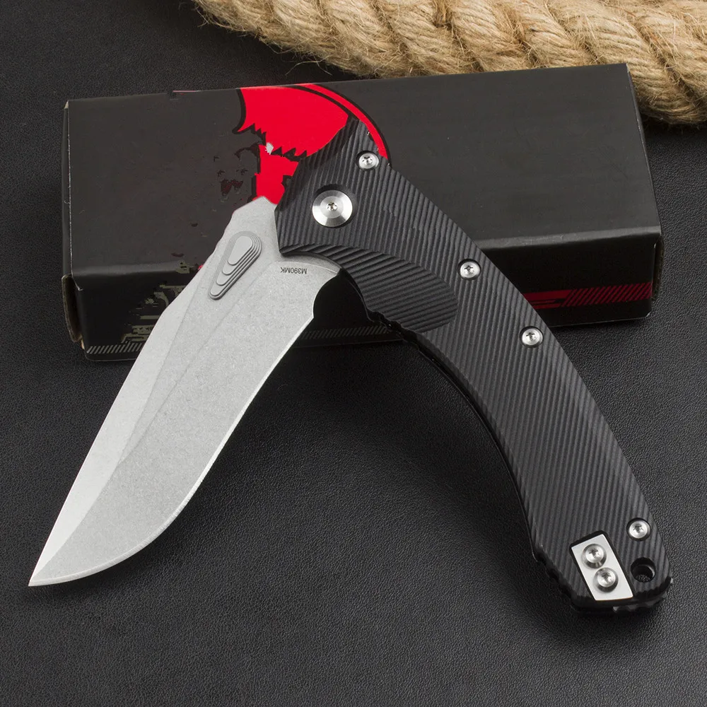 Folding Knife M390 Steel Pocket Knife G10 Handle 58 HRC One-Hand Opening EDC Camping Knife