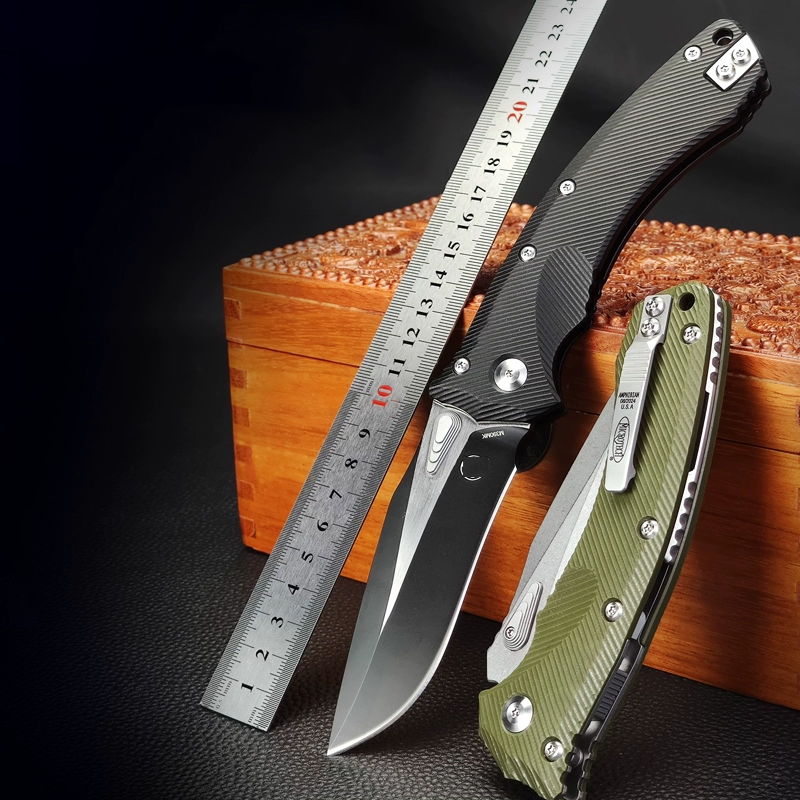 Folding Knife M390 Steel Pocket Knife G10 Handle 58 HRC One-Hand Opening EDC Camping Knife