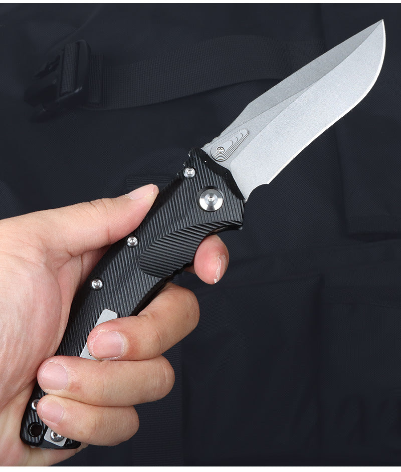 Folding Knife M390 Steel Pocket Knife G10 Handle 58 HRC One-Hand Opening EDC Camping Knife