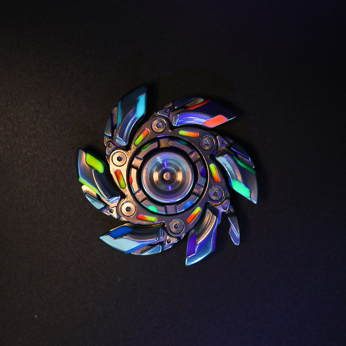 Stainless Steel Fidget Spinner – WarpFang Mecha with EDC Stress Relief Toy
