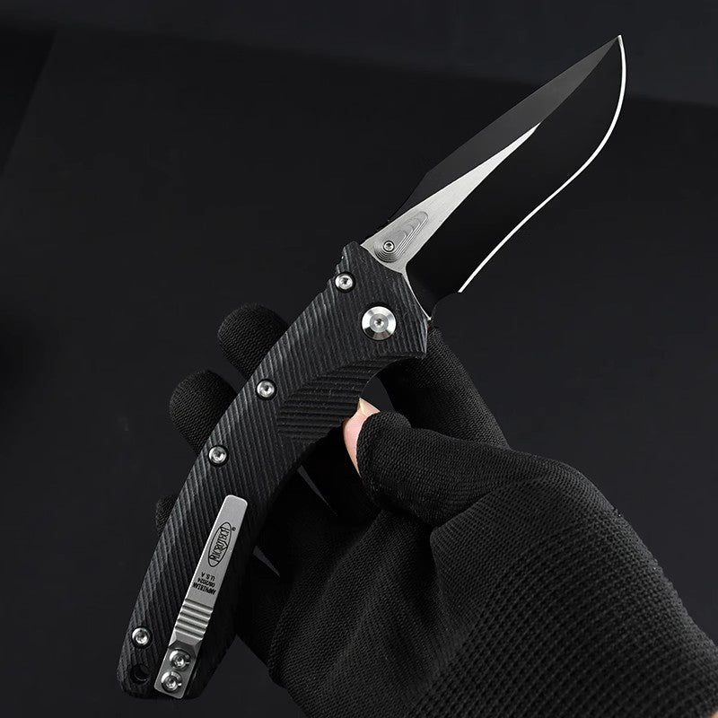 Folding Knife M390 Steel Pocket Knife G10 Handle 58 HRC One-Hand Opening EDC Camping Knife