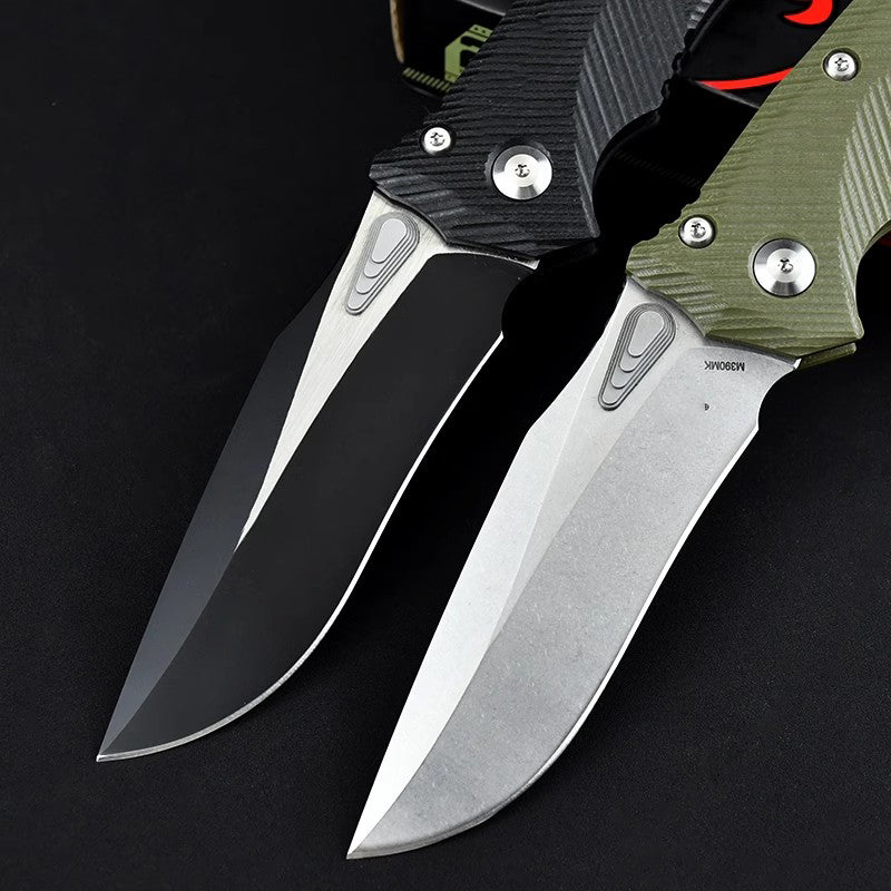 Folding Knife M390 Steel Pocket Knife G10 Handle 58 HRC One-Hand Opening EDC Camping Knife