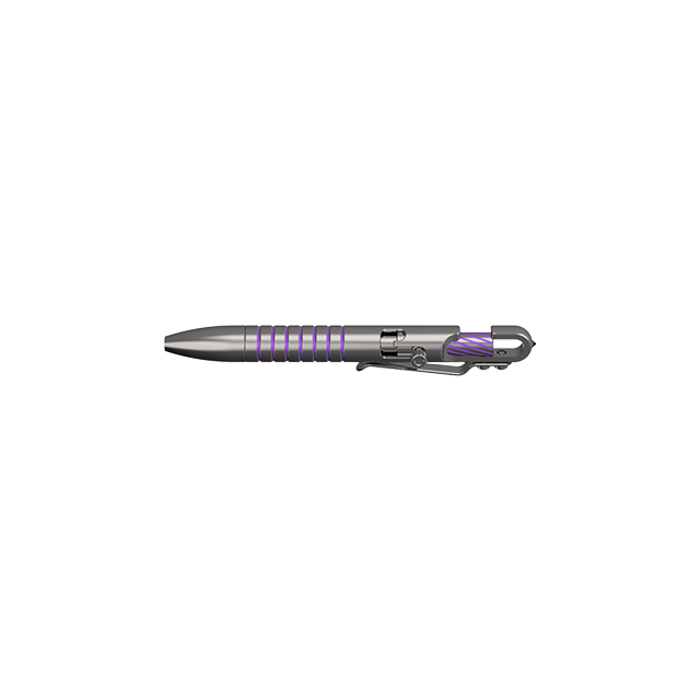 Titanium Bolt Action Tactical Pen – Ultimate GR5 with Waterproof EDC with Secure Hook