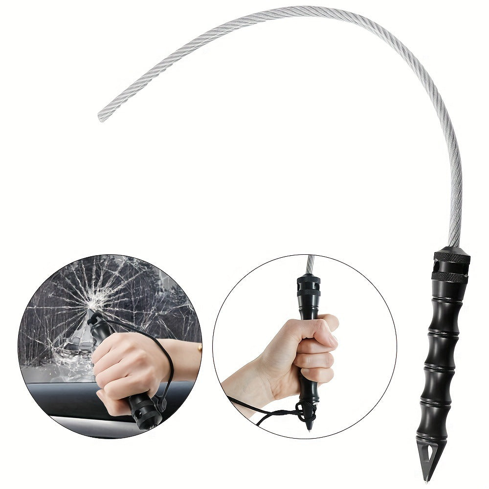 Aluminum Baton – Tactical Self Defense Whip with Alloy Handle with Tungsten Glass Breaker product image