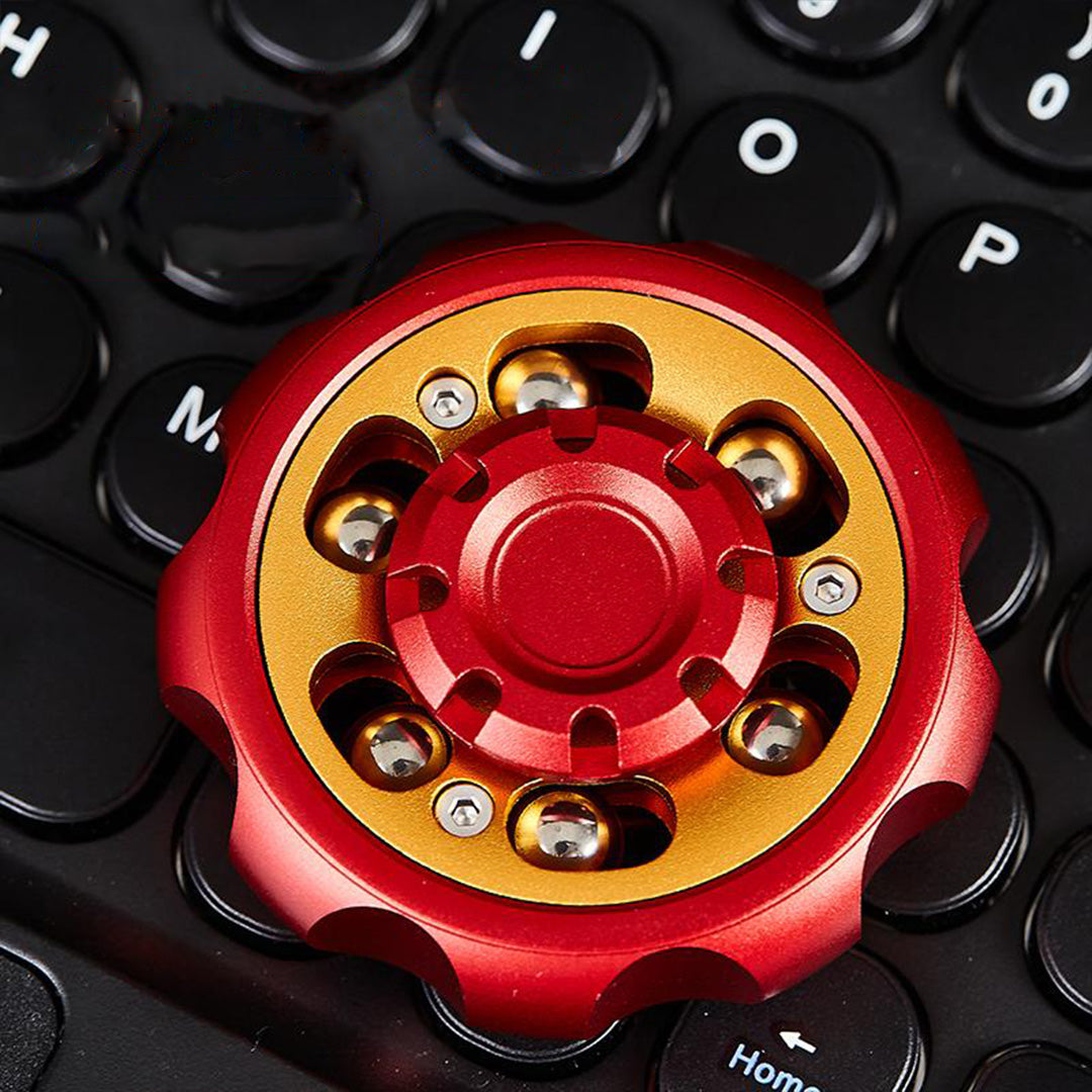 Aluminum Fidget Spinner – Metal Ferris Wheel Cyberpunk for Alternative Styling detail image - detail view 5