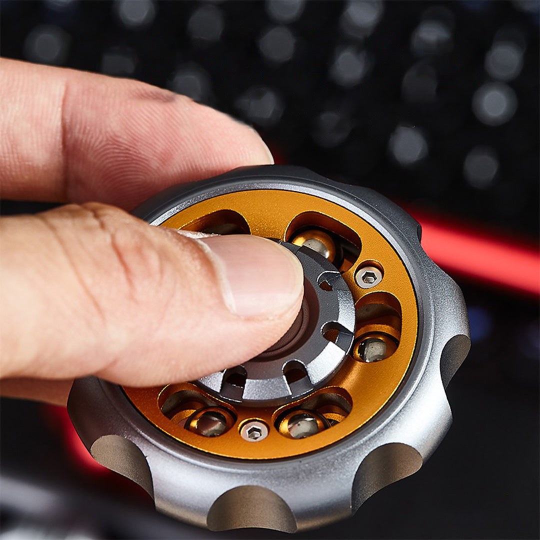 Aluminum Fidget Spinner – Metal Ferris Wheel Cyberpunk for Alternative Styling detail image - detail view 6