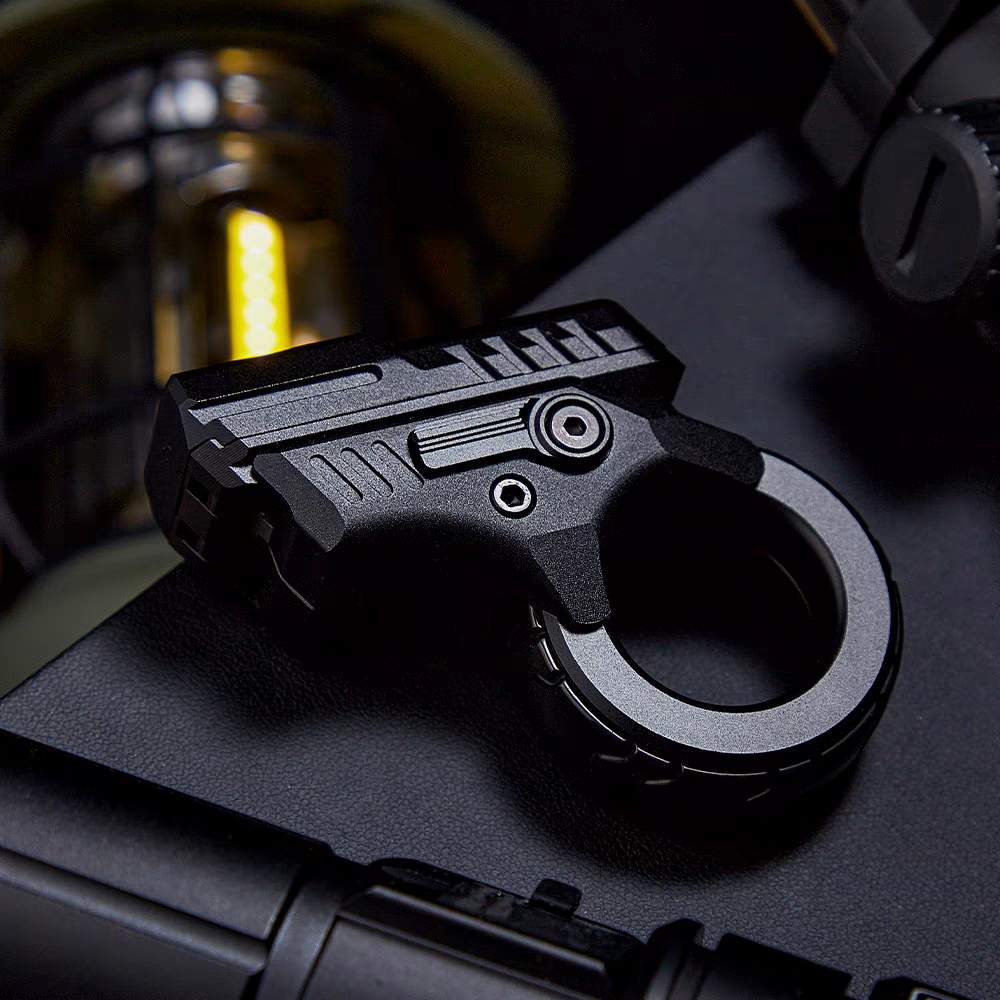 Aluminum Fidget Spinner – Stress Blaster Toy with Alloy Mecha Gear Ring variant image - product view 6