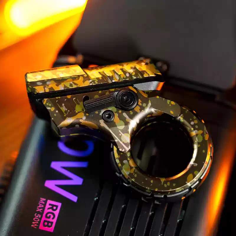 Aluminum Fidget Spinner – Stress Blaster Toy with Alloy Mecha Gear Ring variant image - product view 3
