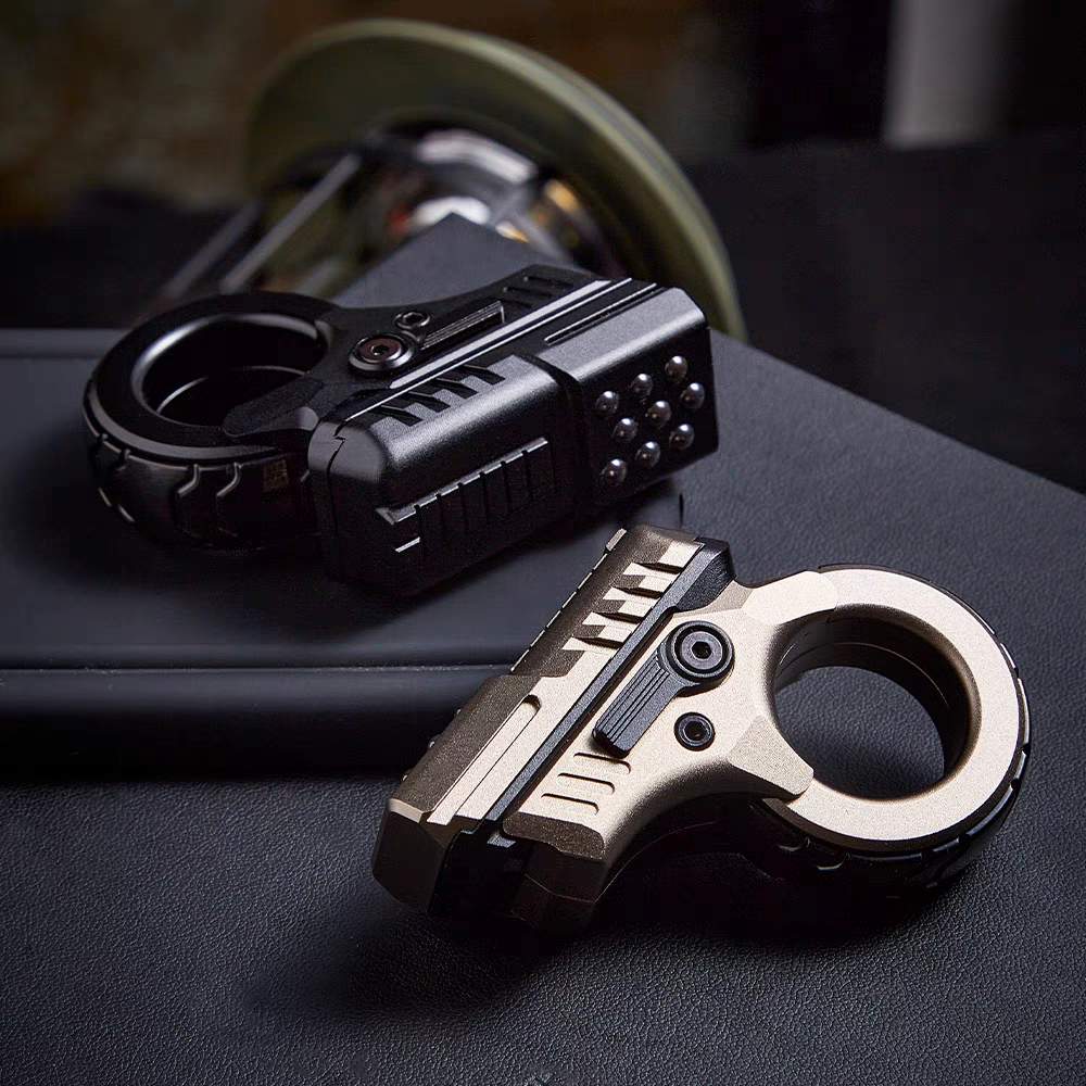 Aluminum Fidget Spinner – Stress Blaster Toy with Alloy Mecha Gear Ring product image