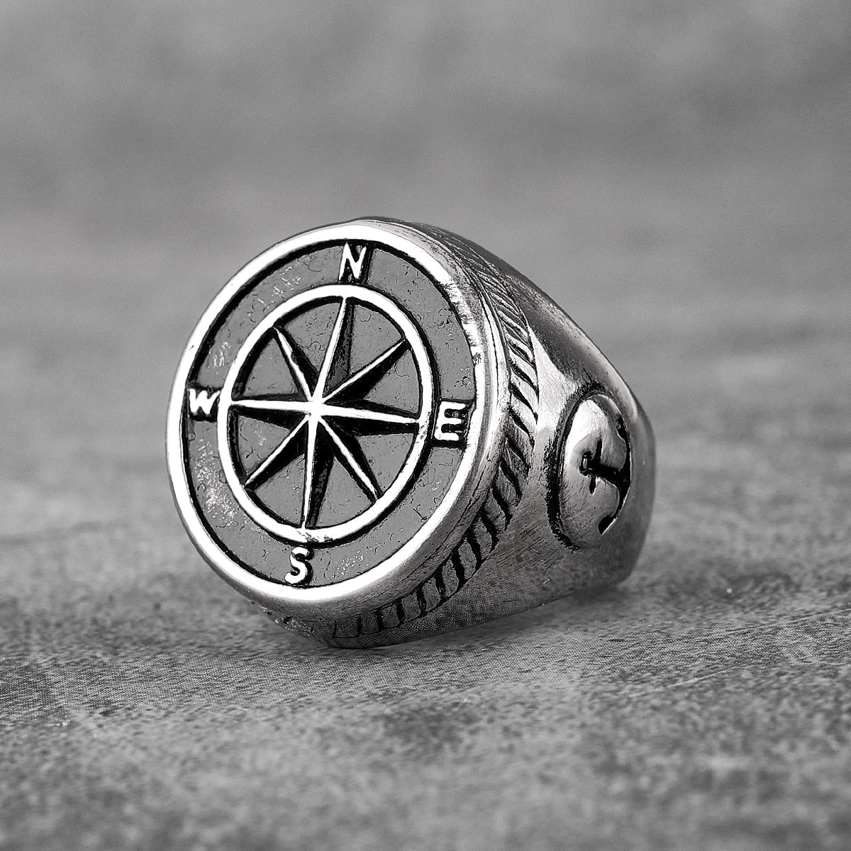 Anchor Compass Ring – Navigator Sailor Punk Hip Hop Statement product image