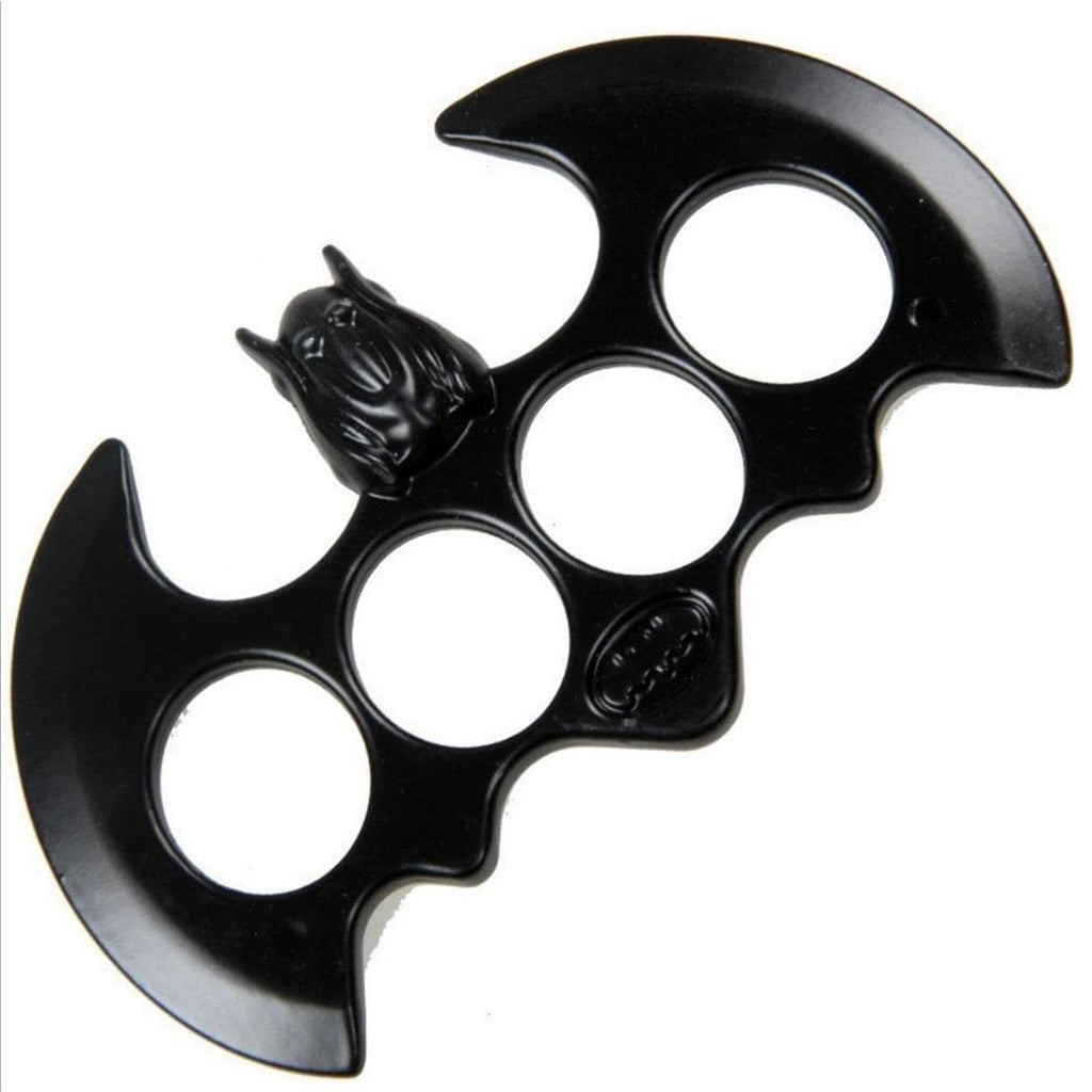 Brass Batman Knuckles – Hard Alloy Edition Four Finger with Black Tactical with Pouch detail image