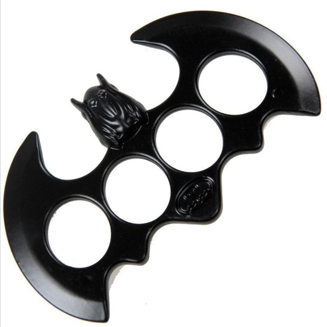 Brass Batman Knuckles – Hard Alloy Edition Four Finger with Black Tactical with Pouch detail image