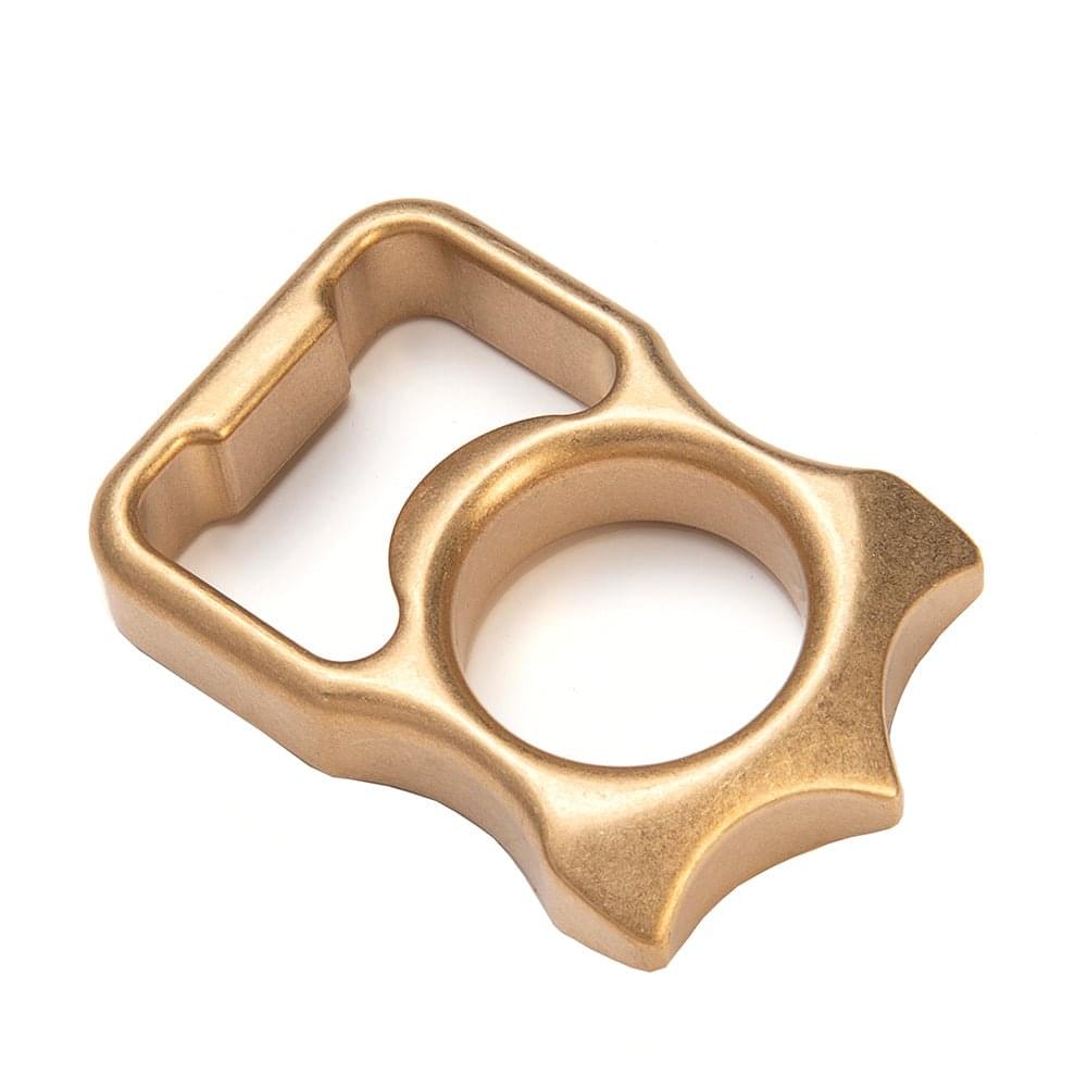 Brass Bottle Opener Knuckles – H-59 Compact Ring with Stonewash 12mm EDC product image