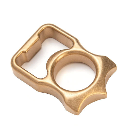 Brass Bottle Opener Knuckles – H-59 Compact Ring with Stonewash 12mm EDC product image