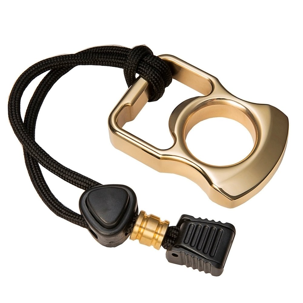 Brass Bottle Opener Knuckles – Ring with Single Finger Duster Self Defense with Tactical product image
