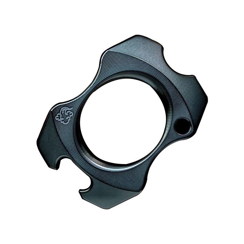 Brass Bottle Opener Knuckles – Zirconium Single Finger Ring for Alternative Styling product image