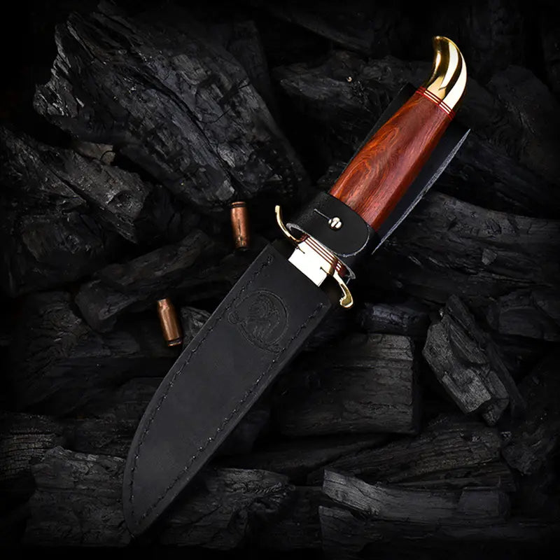 Brass EDC Knife – Legacy Blade 9CR18MOV Artisan with Mirror Polish detail image - detail view 4