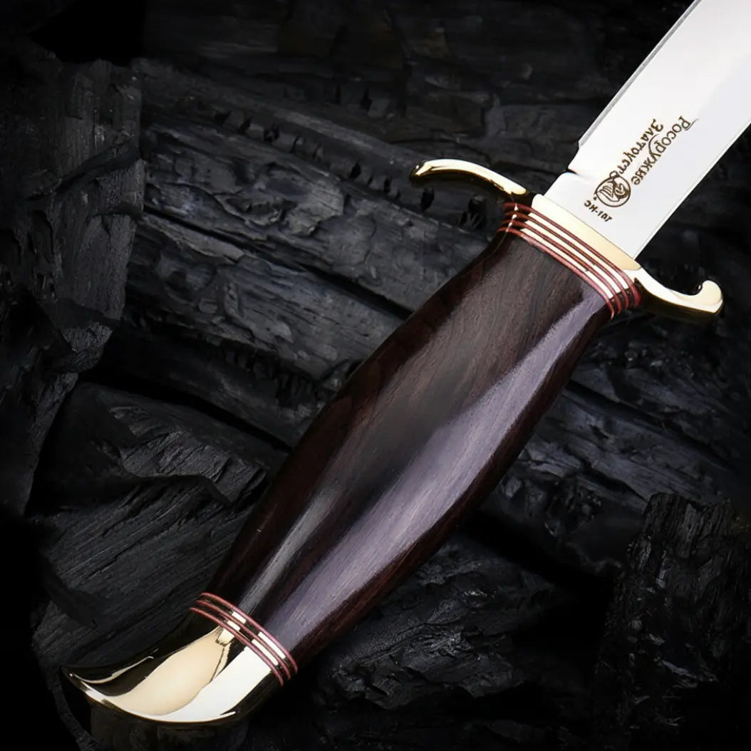 Brass EDC Knife – Legacy Blade 9CR18MOV Artisan with Mirror Polish detail image - detail view 5