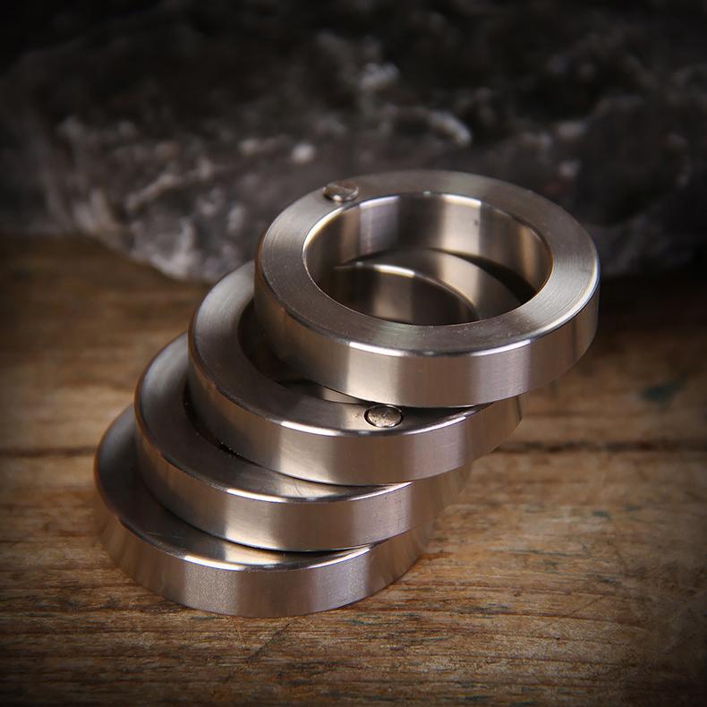 Brass Folding Knuckles – Ring with Transformable Self Defense Jewelry detail image - detail view 5