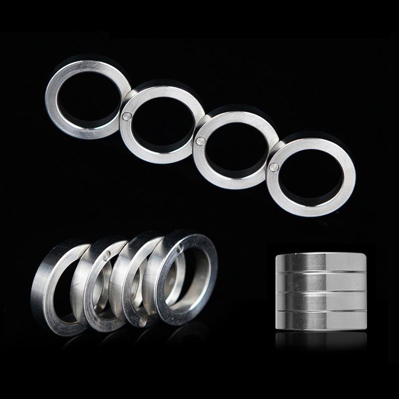 Brass Folding Knuckles – Ring with Transformable Self Defense Jewelry variant image