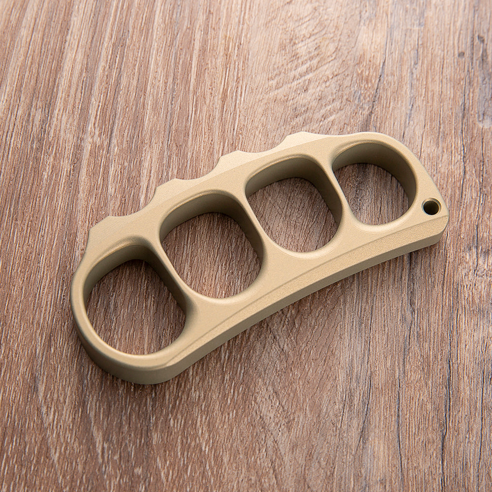 Brass Four Finger Knuckles – 7075 Aluminum with Pea Pods 15mm Ultra Thick Lightweight detail image - detail view 5