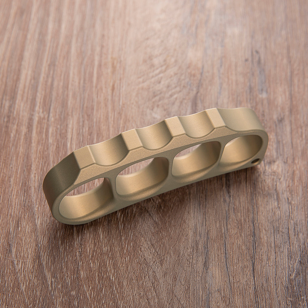Brass Four Finger Knuckles – 7075 Aluminum with Pea Pods 15mm Ultra Thick Lightweight detail image - detail view 6