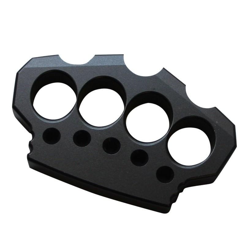 Brass Four Finger Knuckles – Aerospace Aluminum Alloy Ultra-Thick 15mm with Black Oxide product image