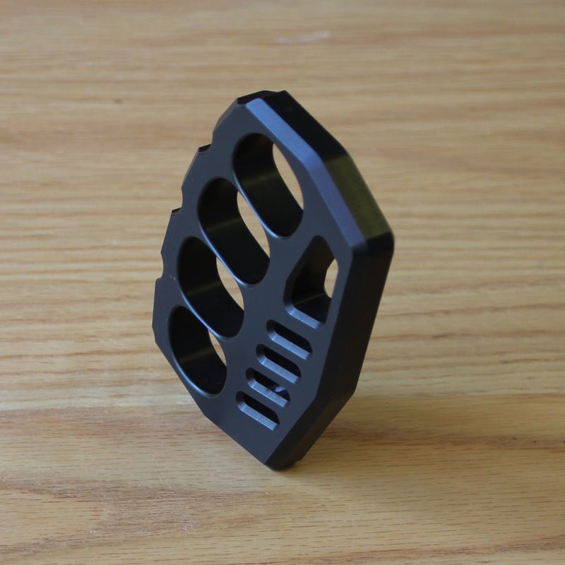 Brass Four Finger Knuckles – Aluminum Alloy with 15mm Ultra-Thick Black Oxide detail image - detail view 4