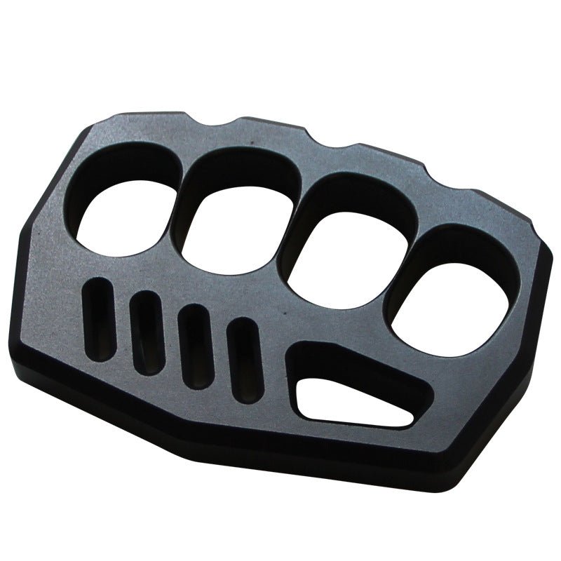 Brass Four Finger Knuckles – Aluminum Alloy with 15mm Ultra-Thick Black Oxide product image