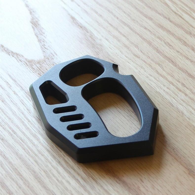 Brass Four Finger Knuckles – Aluminum Alloy with Black Oxide 15mm Lightweight detail image