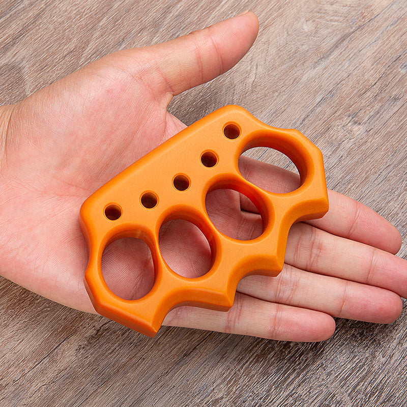Brass Four Finger Knuckles – Bakelite with Vintage Dalton 22mm Ultra Thick Non-Metal detail image - detail view 4