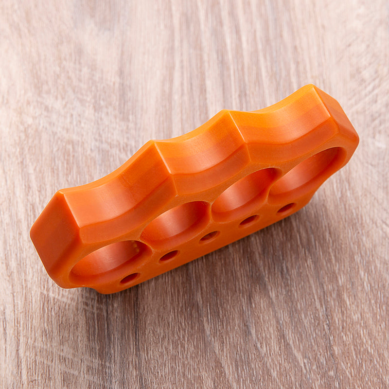 Brass Four Finger Knuckles – Bakelite with Vintage Dalton 22mm Ultra Thick Non-Metal detail image - detail view 5