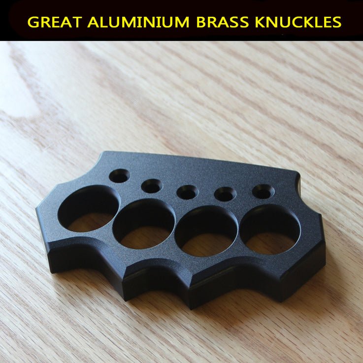 Brass Four Finger Knuckles – Black Oxide 15mm Lightweight with Aluminum Alloy detail image