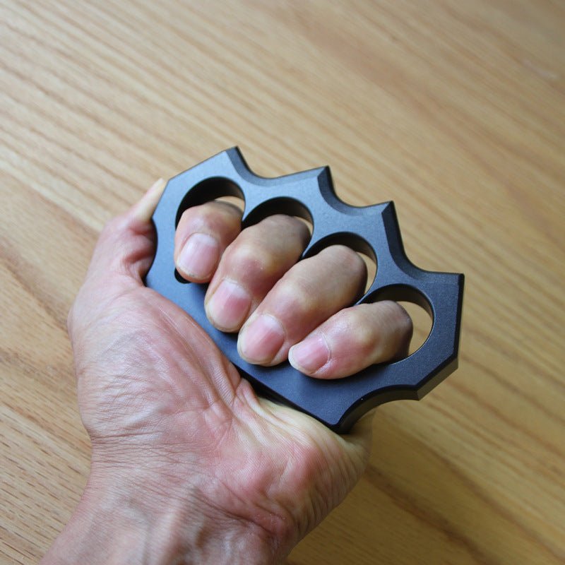 Brass Four Finger Knuckles – Black Oxide 15mm Lightweight with Aluminum Alloy detail image - detail view 3
