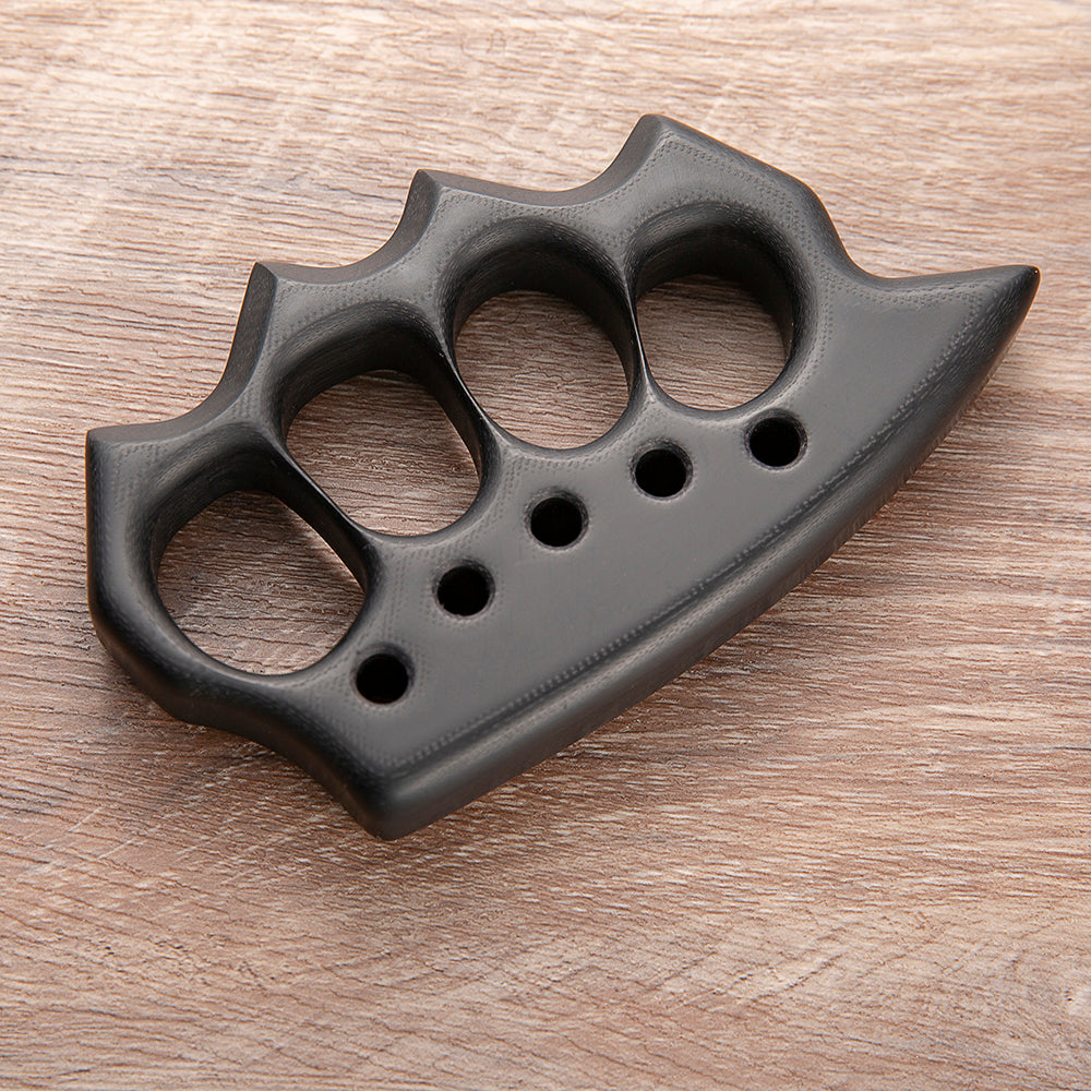 Brass Four Finger Knuckles – G10 Fiber Glass with 21mm Ultra Thick Kubotan Tip detail image - detail view 3