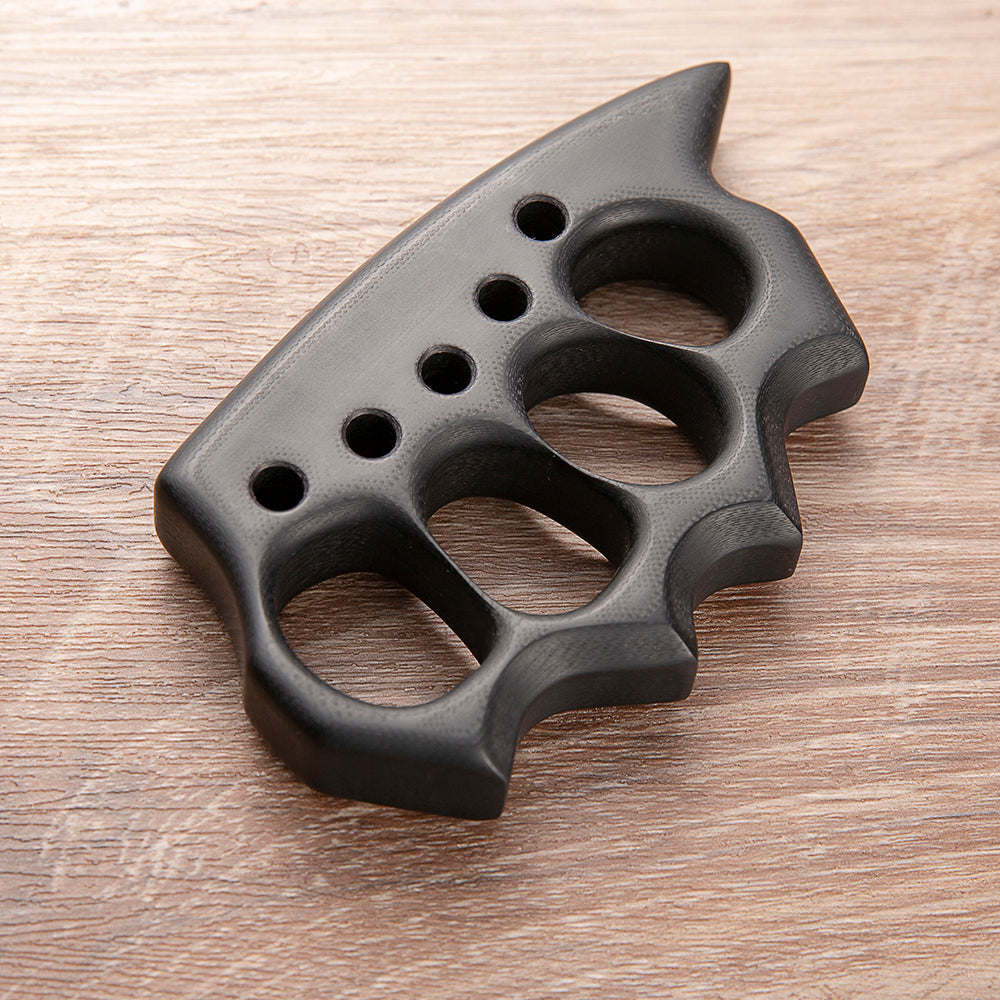 Brass Four Finger Knuckles – G10 Fiber Glass with 21mm Ultra Thick Kubotan Tip detail image - detail view 4
