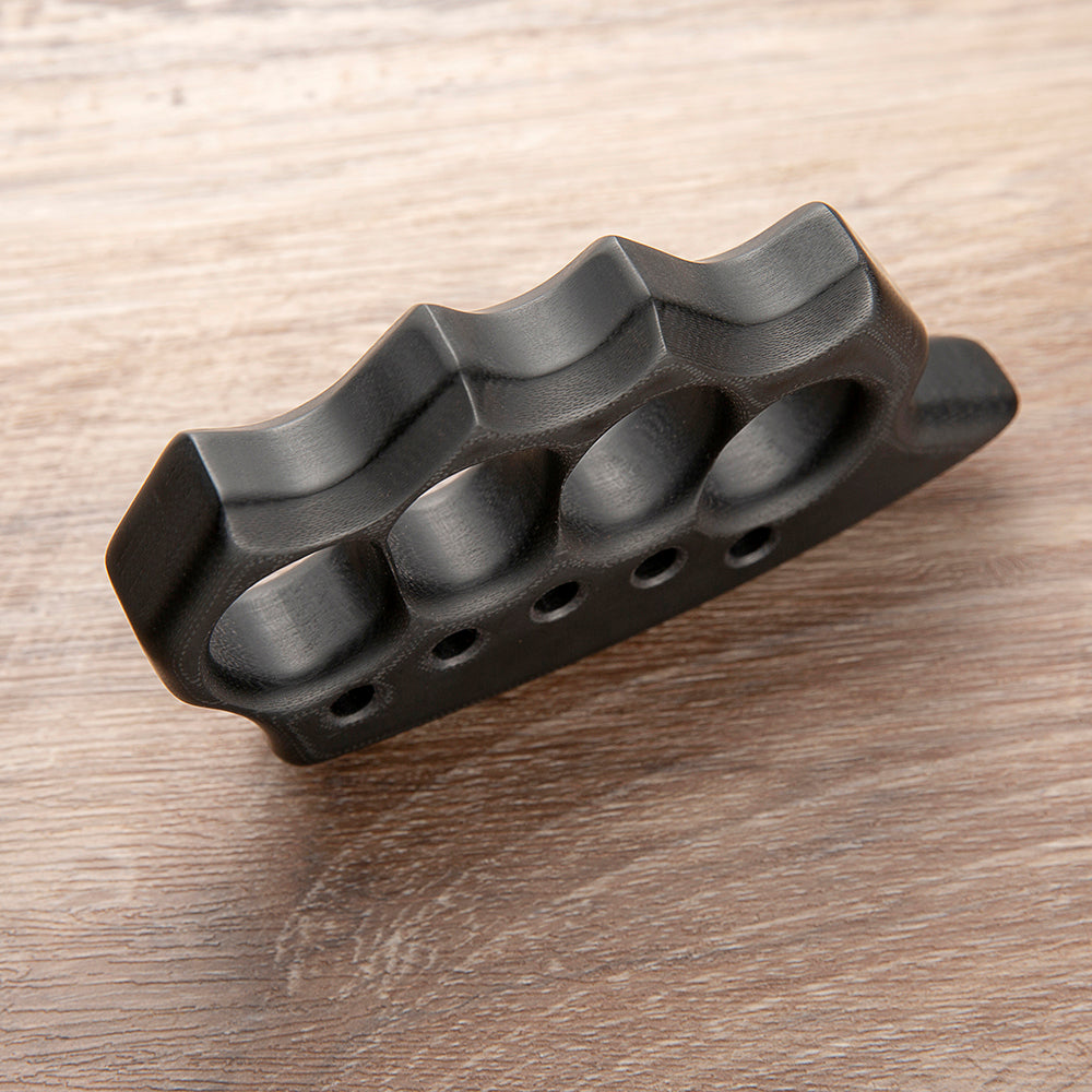 Brass Four Finger Knuckles – G10 Fiber Glass with 21mm Ultra Thick Kubotan Tip detail image - detail view 5