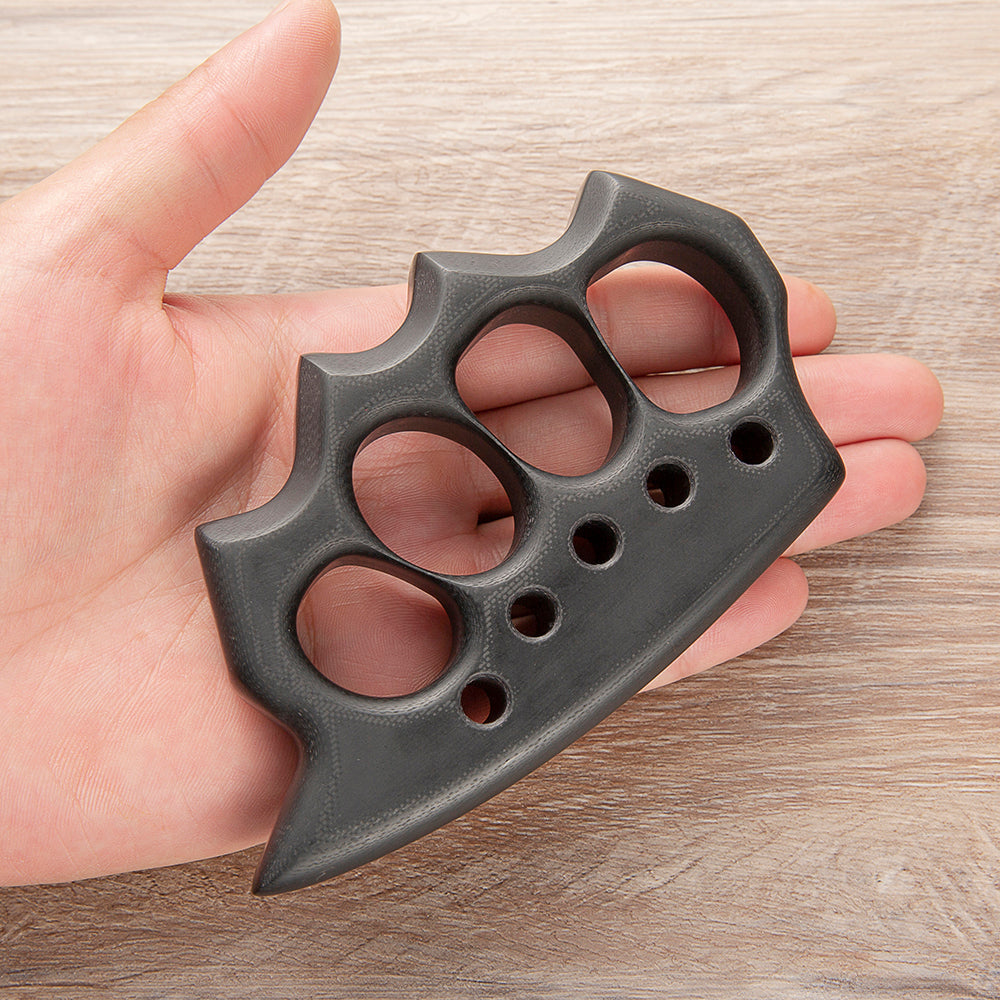 Brass Four Finger Knuckles – G10 Fiber Glass with 21mm Ultra Thick Kubotan Tip detail image - detail view 6